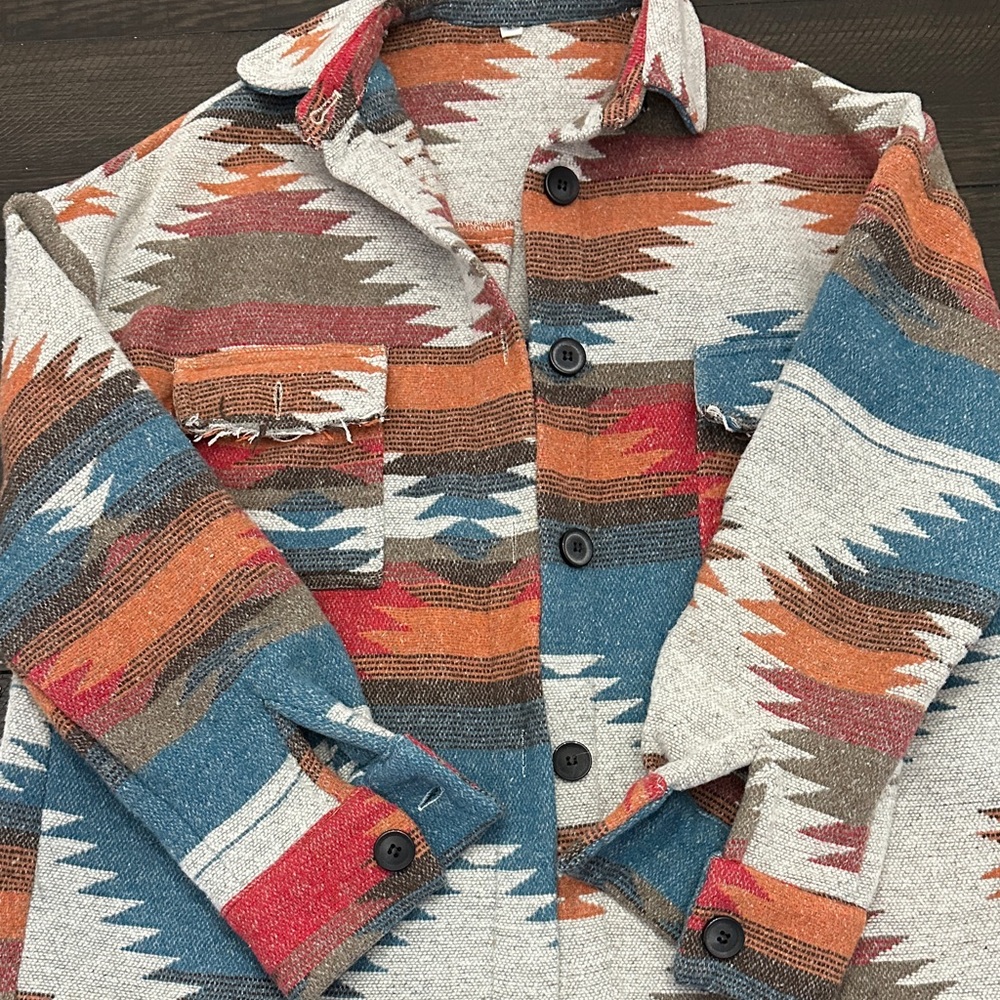 Multicolor Patterned Jacket